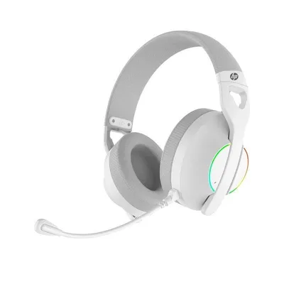 Auriculares HP DHE-8003U con cable USB tipo headset para gaming blancos