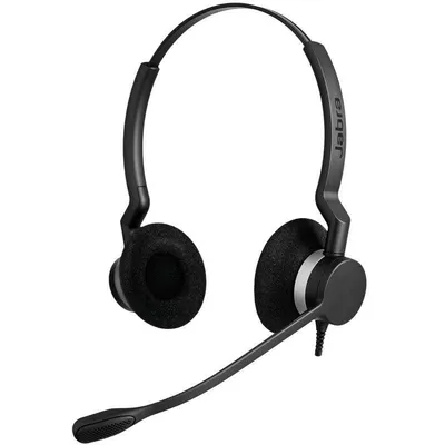 Auriculares Jabra Biz 2300 con cable USB-C y Bluetooth para oficina, cancelación de ruido, negros