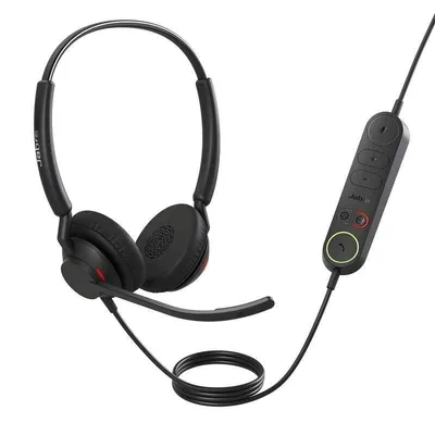 Auriculares Jabra Engage 40 con cable USB-C para oficina y call center, cancelación de ruido, negros