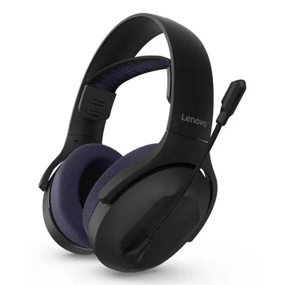 Auriculares Lenovo Legion H410 inalámbricos Bluetooth para gaming con micrófono, negro y púrpura