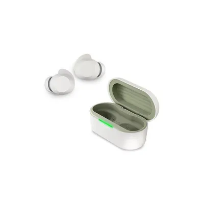 Auriculares LG Xboom Buds Lite inalámbricos Bluetooth con Cancelación de Ruido, hasta 35h, grafeno y resistentes al agua IPX4, color blanco