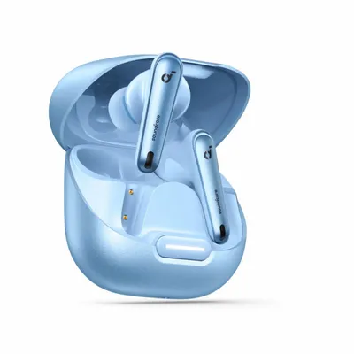 Auriculares Liberty inalámbricos True Wireless Bluetooth ANC micrófono azul carga inalámbrica