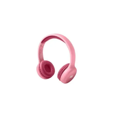 Auriculares MUSE M-215BTP inalámbricos Bluetooth para música, control de volumen, diadema ajustable, color rosa