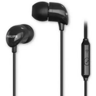 Auriculares Philips con cable Jack 3.5, micrófono y ajuste intruauditivo negros