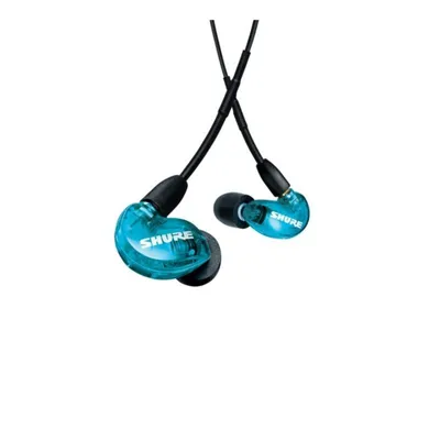Auriculares Shure AONIC 215 con cable Cancelación de Ruido Micrófono in-line Azul Translúcido