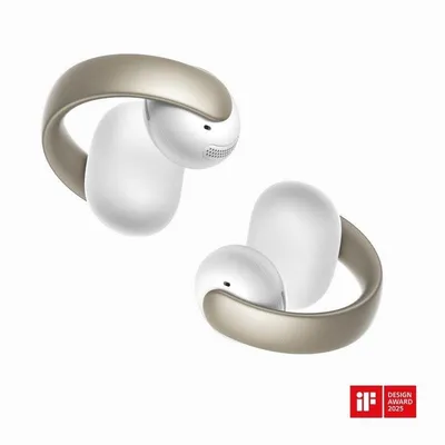 Auriculares SOUNDCORE Aeroclip inalámbricos True Wireless Bluetooth 5.4 para llamadas, música y deporte Champán Blanco