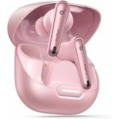 Auriculares Soundcore inalámbricos Bluetooth TWS con micrófono, carga inalámbrica, rosa