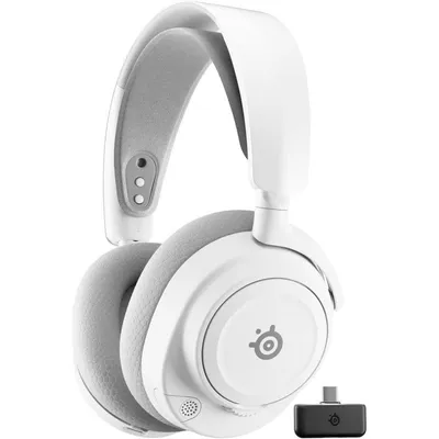 Auriculares Steelseries Arctis Nova 7P Gen 2 Bluetooth y Wireless para PC/PS5/Nintendo Switch blanco