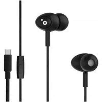 Auriculares Sunstech con cable USB-C, Micrófono, Estéreo, Negros