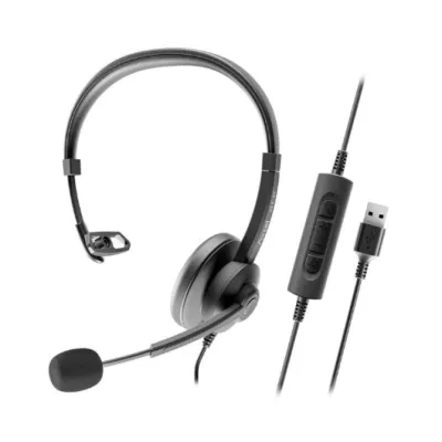 Axtel Monoaural USB-C con Cancelación de Ruido y micrófono