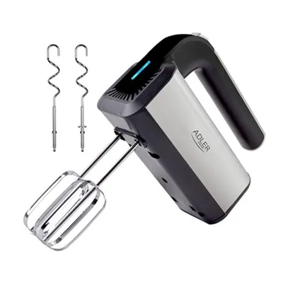 Batidora de mano Adler AD 4225 800W acero inoxidable 5 velocidades negro plata