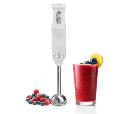 Batidora de mano Briebe HB1173WHT 600W brazo desmontable cuchillas acero blanco