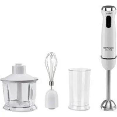 Batidora de mano Orbegozo BT 2690 1000W Acero Inoxidable Vaso 0,8L Turbo Blanco