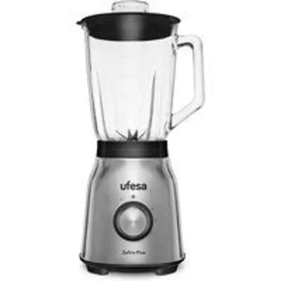 Batidora de vaso Ufesa 70205336 Zafiro Plus 1250W 1,5L 6 cuchillas cristal picahielos