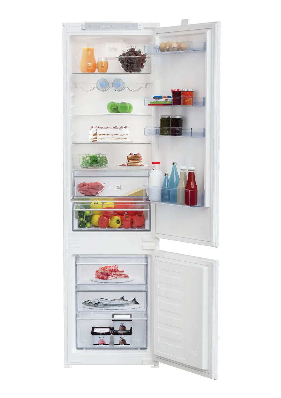 Beko BCSA306E4SFN nevera y congelador Integrado 298 L Blanco
