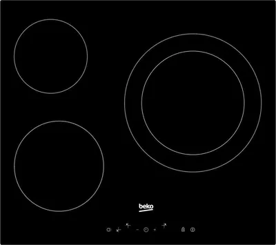 Beko HIC63402T hobs Negro Integrado Cerámico 3 zona(s)