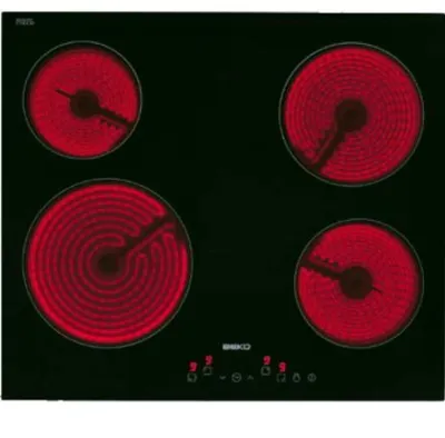 Beko HIC64401 hobs Negro Integrado 58 cm Cerámico 4 zona(s)