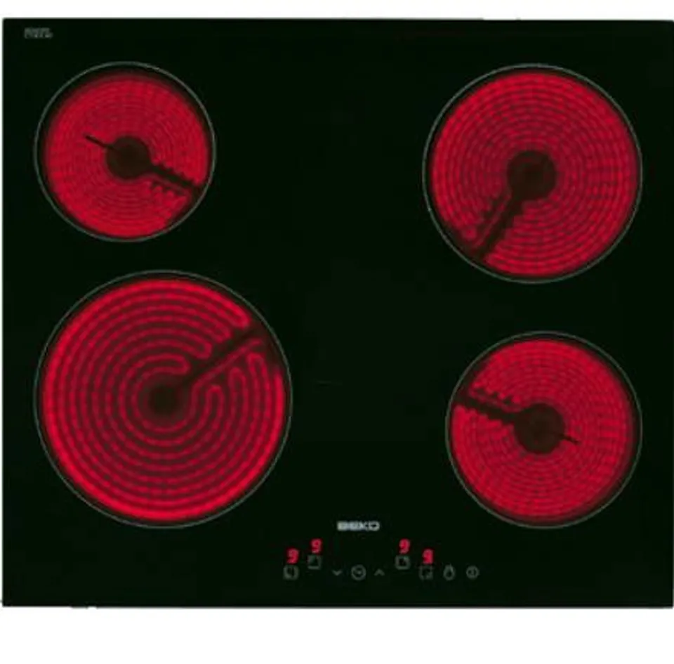 Beko HIC64401 hobs Negro Integrado 58 cm Cerámico 4 zona(s)