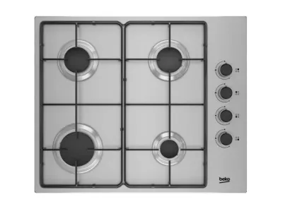 Beko HIGG 64103 SX hobs Acero inoxidable Integrado 60 cm Encimera de gas 4 zona(s)