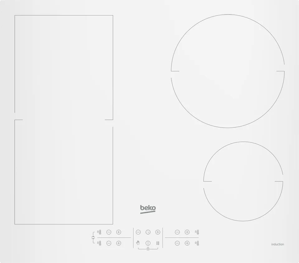 Beko HII64200FMTW Blanco Integrado 60 cm Con placa de inducción 4 zona(s)