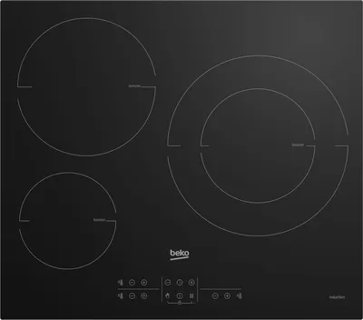 Beko HIIS63206M hobs Negro Integrado 58 cm Con placa de inducción 3 zona(s)