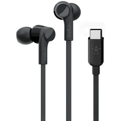 Belkin Rockstar Auriculares USB-C Negros