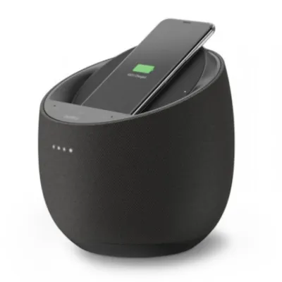 Belkin SOUNDFORM ELITE Altavoz Inteligente Hi-Fi Cargador Inalámbrico Google Assistant Negro