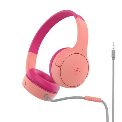 Belkin SoundForm Mini Auriculares Infantiles Rosa con Jack 3.5mm