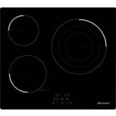 Benavent VBBR360 Placa Vitrocerámica 3 Zonas 60cm Negra
