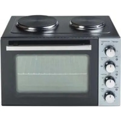 Bestron Crispy & Co Horno Grill de Sobremesa con Doble Placa de Cocción 31L 3200W