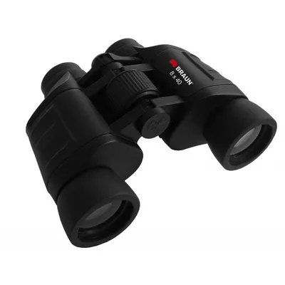 Binocular vidaXL Braun 20165 8x40 BK-7 Porro negro con funda y correa