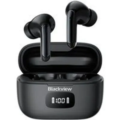 Blackview Airbuds 8 Auriculares Bluetooth con Cancelación Activa de Ruido Negros