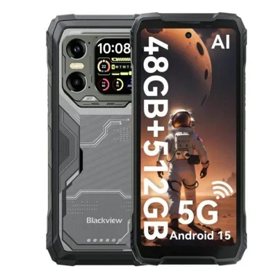 Blackview XPLORE 1 16GB 512GB 6.78" IPS 120Hz 5G Dual SIM Cámara 64MP NFC IP69K Android 15 Negro
