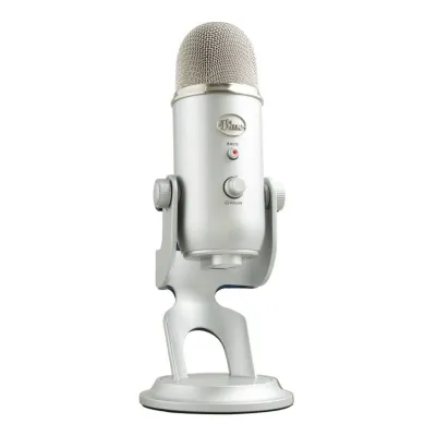 Blue Microphones Yeti Micrófono USB Plata para Grabación y Transmisión en PC
