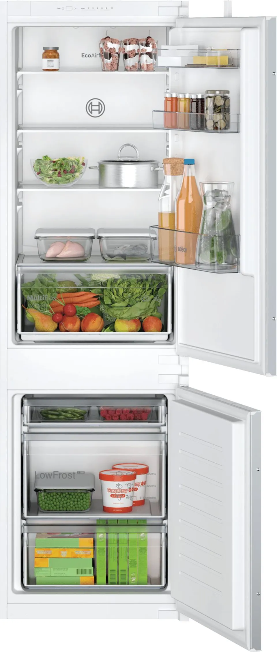 Bosch Serie 2 KIV86NSE0 nevera y congelador Integrado 267 L E Blanco