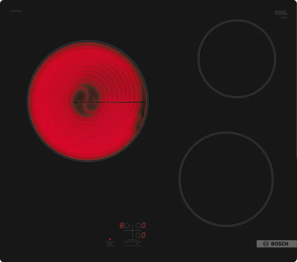 Bosch Serie 2 PKM61RAA8E hobs Negro Integrado 60 cm Cerámico 3 zona(s)