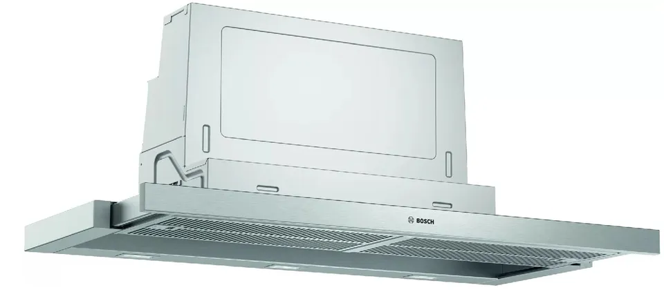 Bosch Serie 4 DFS097A51 campana Semintegrada (extraíble) Metálico 397 m³/h