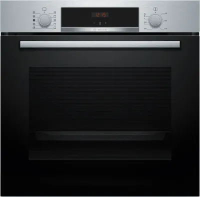 Bosch Serie 4 HQA514ES3 horno 71 L 3400 W Negro, Acero inoxidable