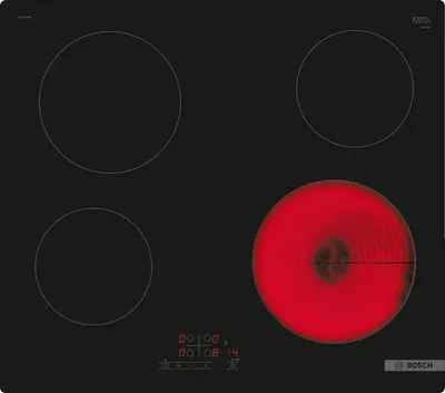 Bosch Serie 4 PKE611BB2E hobs Negro Integrado 60 cm Cerámico 0 zona(s)