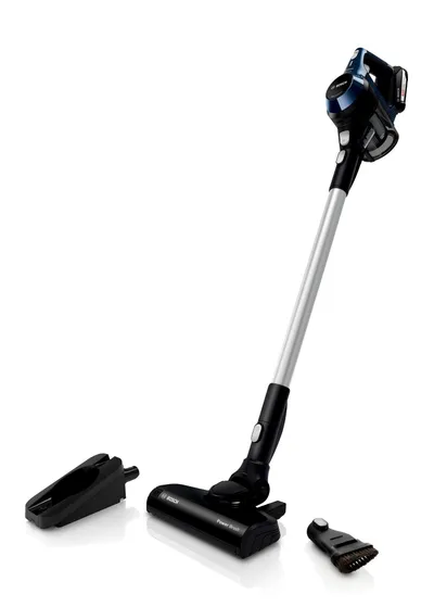 Bosch Serie 6 BBS611PCK aspiradora de pie y escoba eléctrica Aspiradora escoba 2 en 1 Batería Secar Filtro higiénico Sin bolsa Azul 2,5 Ah