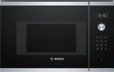 Bosch Serie 6 BEL524MS0 microondas Negro, Acero inoxidable Microondas con grill Integrado 20 L 800 W