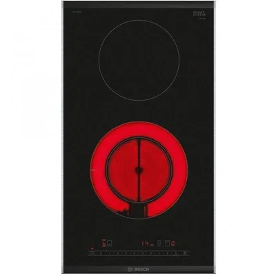 Bosch Serie 6 PKF375FP2E Placa Vitrocerámica Dominó 2 Zonas 30 cm Negra