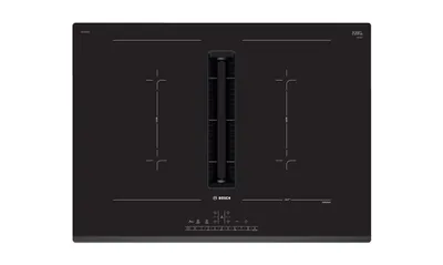 Bosch Serie 6 PVQ731F25E hobs Negro Integrado 70 cm Con placa de inducción 4 zona(s) Campana integrada