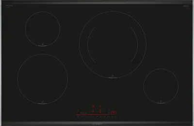 Bosch Serie 8 PIE875HC1E hobs Negro Integrado 80 cm Con placa de inducción 4 zona(s)