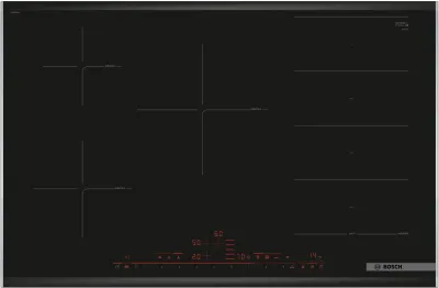 Bosch Serie 8 PXV875DV1E hobs Negro Integrado 82 cm Con placa de inducción 5 zona(s)