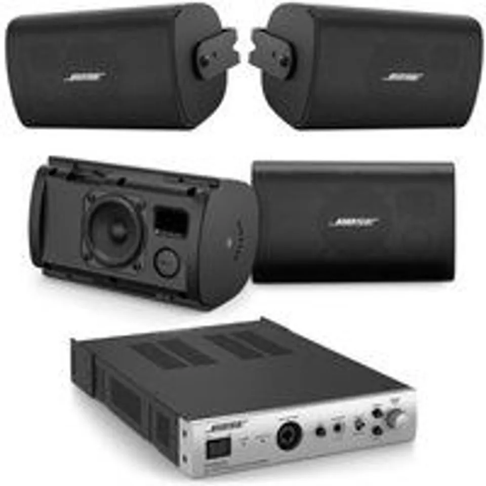 Bose AudioPack Pro S4B Black Solución Completa Música Ambiente para Negocios