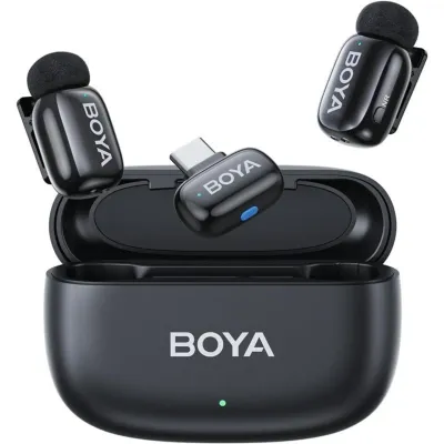 Boya Mini-14 Micrófono USB-C Cancelación Ruido 48kHz 30h Negro