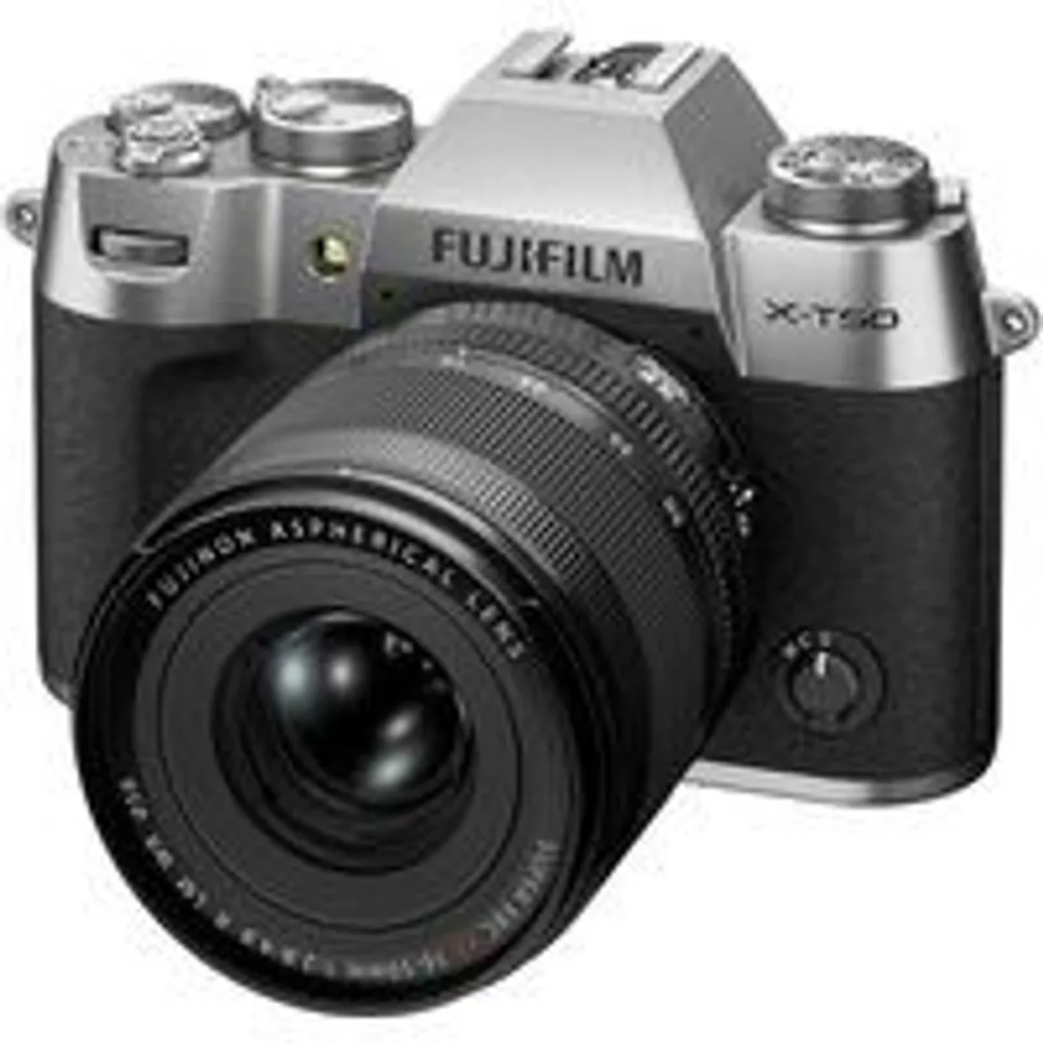 Cámara Digital Compacta Fujifilm X-T50 40,2 MP 3x Zoom Óptico Sensor X-Trans CMOS 5 HR Kit 16-50mm WiFi Plata