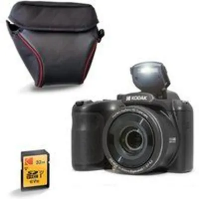 Cámara Digital Compacta Kodak Pixpro Astro Zoom AZ255 16MP 25x Zoom Óptico Sensor CCD Estabilizador de Imagen LCD 3" AA