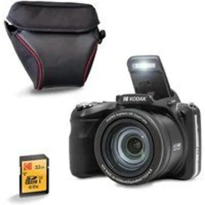 Cámara Digital Compacta Kodak Pixpro AZ425 20 MP 42x Zoom Óptico Sensor CCD Pack SD 32GB Funda